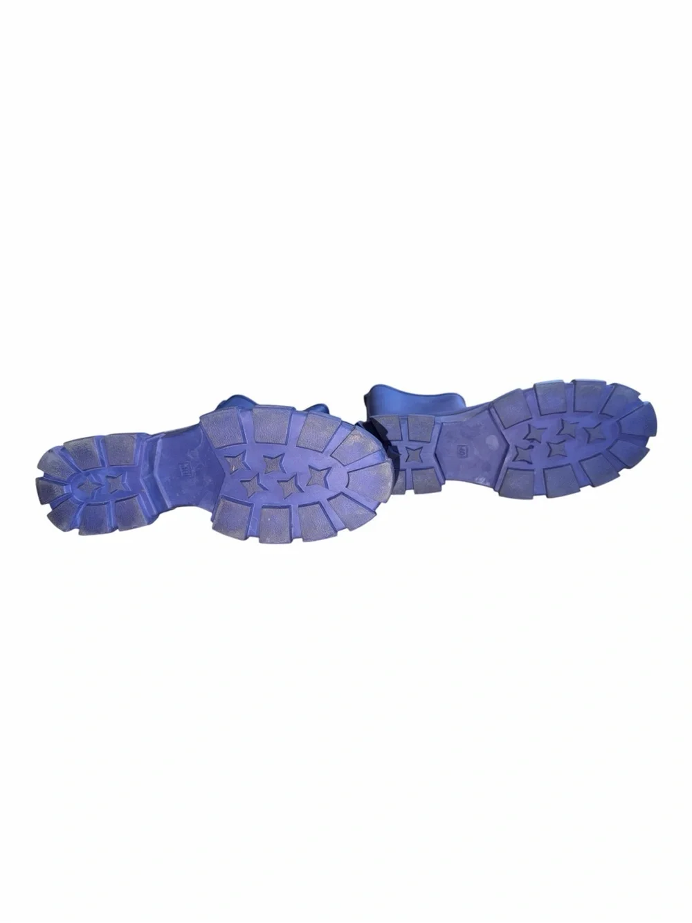 H&M Tall Waterproof Rain Boots in Blue